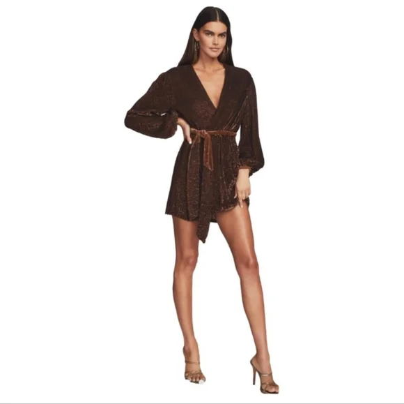 retrofte gabrielle sequin mini dress Retrofte, GABRIELLE SEQUIN ROBE DRESS New Wedding Dress Save 66%